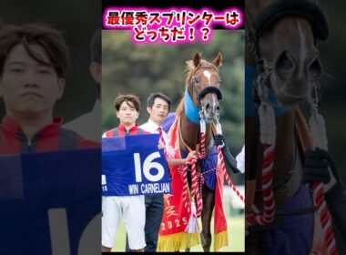 最優秀スプリンターはどっちだ！？【競馬反応集】 #ウインカーネリアン #サトノレーヴ #スプリンターズステークス #高松宮記念