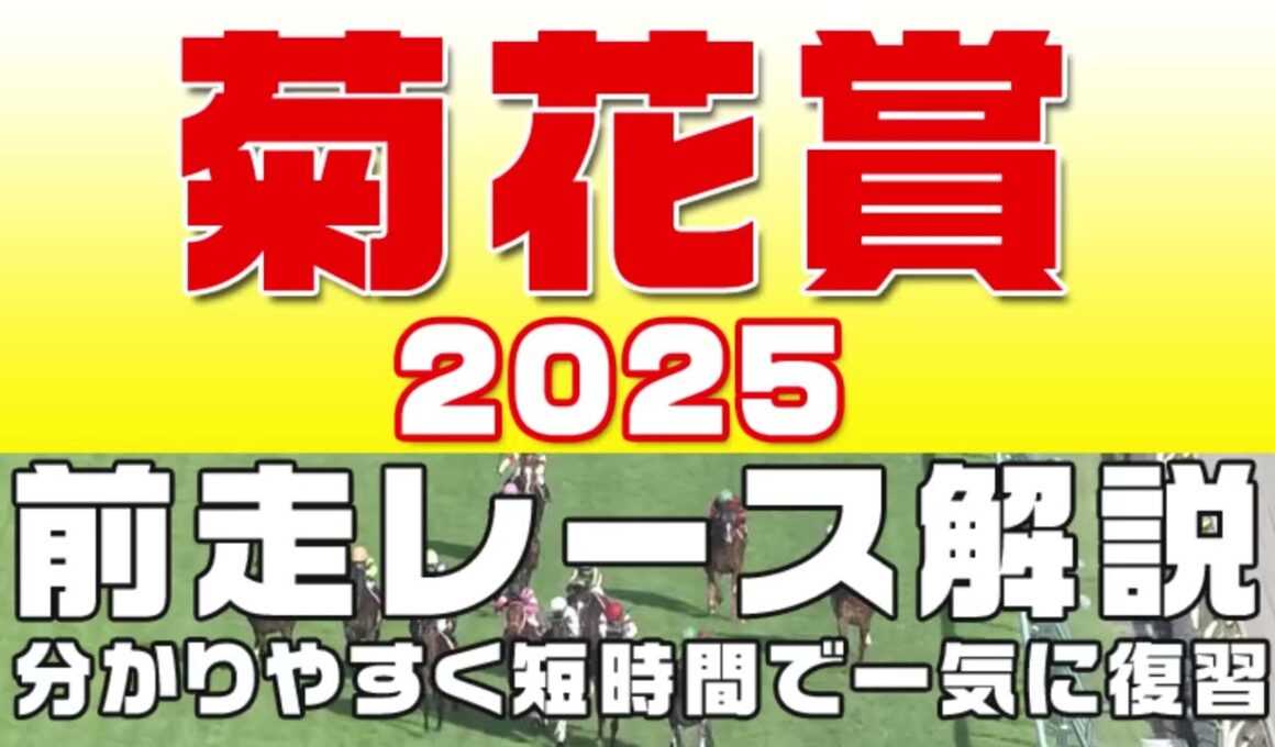 【菊花賞2025】参考レース解説。菊花賞2025登録馬のこれまでのレースぶりを競馬初心者にも分かりやすい解説で振り返りました。