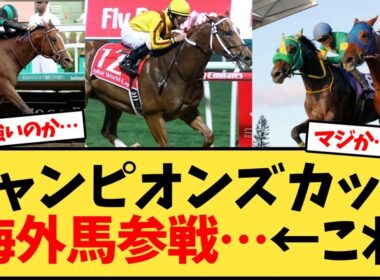 チャンピオンズカップに海外馬参戦…←これ【競馬反応集】