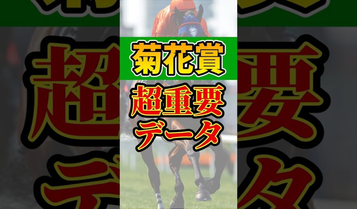 知らないとヤバい超重要データ #競馬 #菊花賞 #shorts