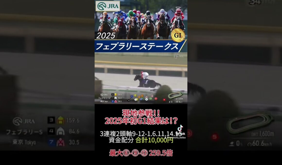 【中央競馬】 GⅠ フェブラリーステークス 2025 ※現地参戦