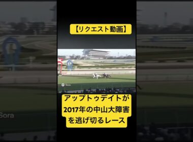 【リクエスト動画】アップトゥデイトが2017年の中山大障害を逃げ切るレース #ai #競馬 #実況中継 #中山大障害 #オジュウチョウサン #アップトゥデイト
