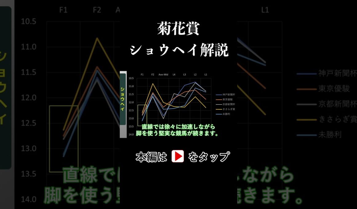 菊花賞 ラップタイム分析【ショウヘイ編】