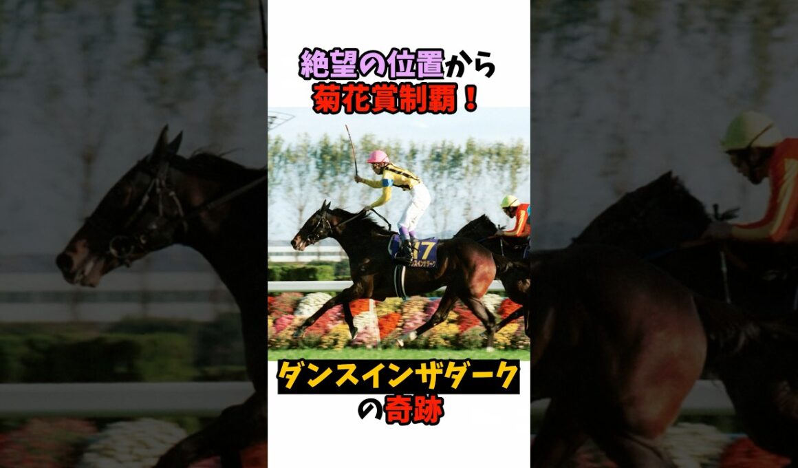 絶望の位置から菊花賞制覇！ダンスインザダークの奇跡#競馬 #horse