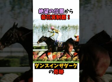 絶望の位置から菊花賞制覇！ダンスインザダークの奇跡#競馬 #horse