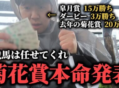【菊花賞2025 予想】皐月賞ダービーと勝ってる男が菊花賞の購入馬券を紹介します