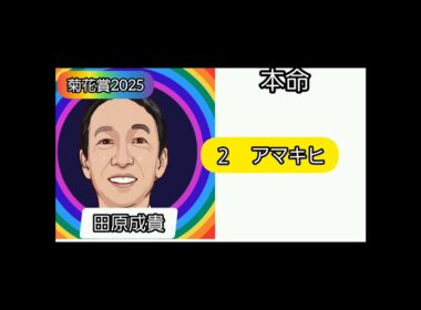 菊花賞2025  芸能人予想家競馬予想