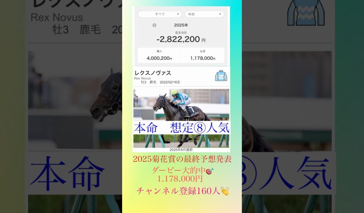 2025菊花賞買い目発表#競馬 #菊花賞#shorts #WHITEJAM