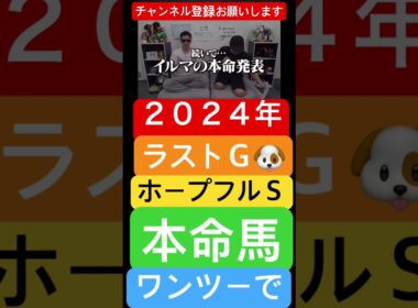 ２０２４年 #ホープフルステークス #競馬 #ウマキんグ #本命馬 #ｲﾙﾏｰﾏﾆｰ #ナーツゴンニャー中井 #メチャクチャ良く当たると穴党に人気の競馬予想家