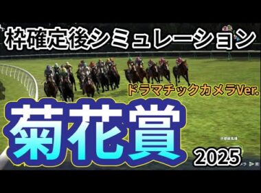 【菊花賞2025】【ドラマチックカメラVer.】枠確定後シミュレーション 最も強い馬が勝つ牡馬三冠レース最終戦！独自指数評価を元にレース攻略へ挑む！#3805