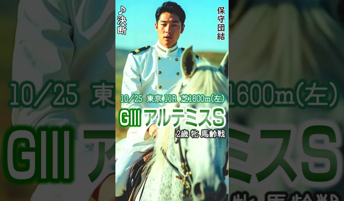 🎯2着馬連枠連的中🎯【#アルテミスS🏆第511】#決断 口パクって穴馬予想👍 #芦影の本命馬🏇 10/25  東京競馬場 11R 芝1600ｍ(左)🐴チャンネル登録お願いします🙏決断♬