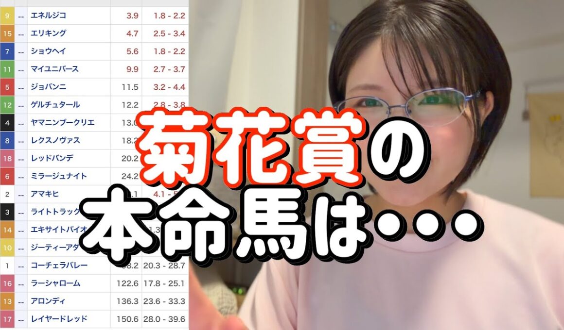 競馬予想【菊花賞GⅠ🐎 2025.10.26】こういう馬を狙ってこそギャンブルだろうが・・・！