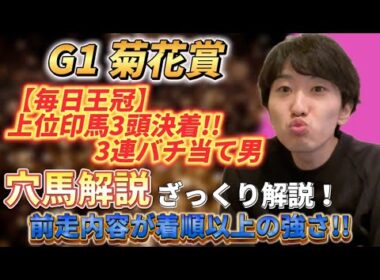 【G1 菊花賞】3連当てたいなら抑えろ🔥1発ある穴馬を紹介！！！【菊花賞穴馬解説】