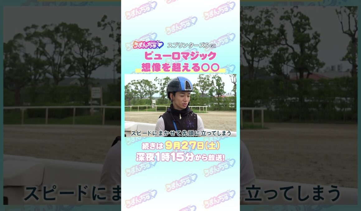 スプリンターズステークスGⅠ　トレセン直撃取材！　#競馬 #スプリンターズステークス #ピューロマジック #松山弘平