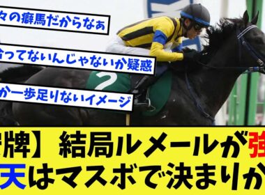 【競馬】やっぱりルメール、天皇賞秋もマスボ＆ルメールで決まりか！？に対する反応集【競馬の反応集】