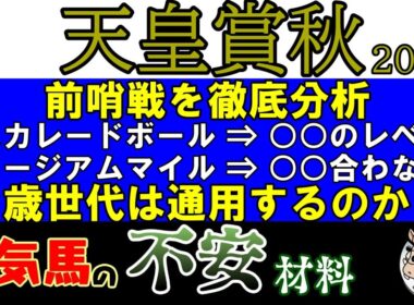 天皇賞秋2025で上位人気想定の３歳馬マスカレードボールとミュージアムマイルの不安点を探る！果たして今年の３歳馬は古馬相手に通用するほど強いのか？