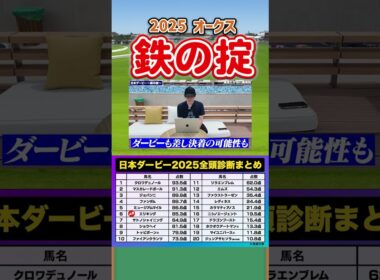 2025年東京優駿・日本ダービーの傾向と対策！☆BYナーツごんにゃ中井！なーつごんにゃ中井【ウマキんグ切りき】
