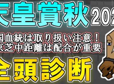 【天皇賞秋2025 全頭診断】秋のLyphard大感謝祭！？広いコース向きの伸びの要素が大事だよSpecial ～血統×タイム分析×レース回顧で見る全頭診断～【リュウタロウ/競馬Vtuber】