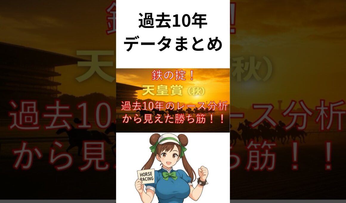 【2025天皇賞秋】過去10年データで見る天皇賞！レース実績から見えた勝ち筋！#競馬予想 #競馬 #天皇賞#G1#東京競馬場#馬券予想#天皇賞秋2025 #競馬好きと繋がりたい#馬券予想
