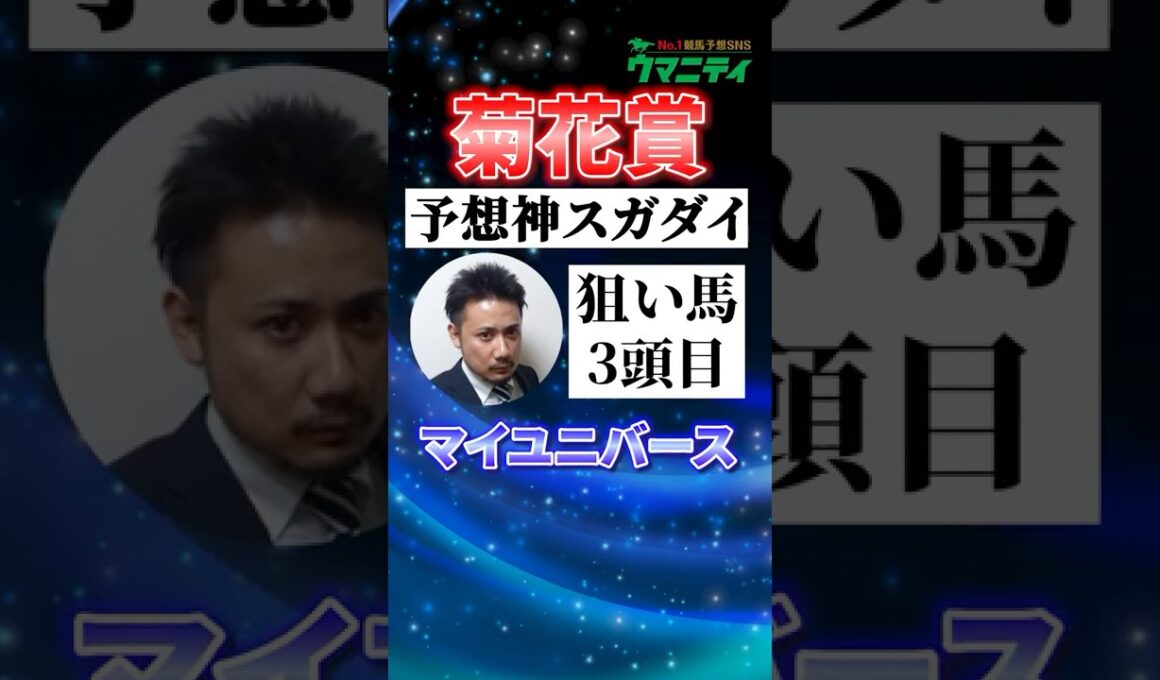 【菊花賞2025】予想神スガダイの注目馬③「マイユニバース」 #菊花賞 #競馬予想 #マイユニバース 　#shorts