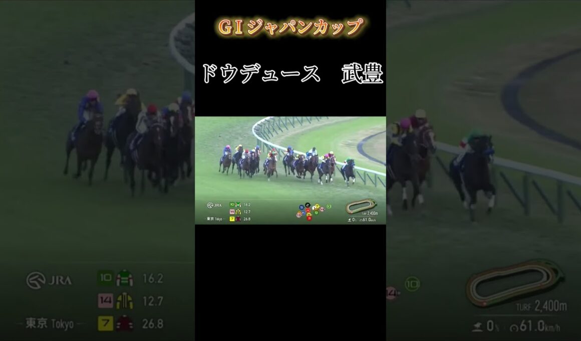 ジャパンカップ2024 ドウデュース　#競馬 #武豊 #ドウデュース #ハーツクライ#東京競馬場