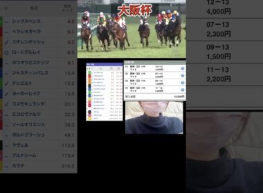 【大阪杯】本命ロードデルレイからワイド10000円で勝負した結果は！？ #競馬 #競馬女子
