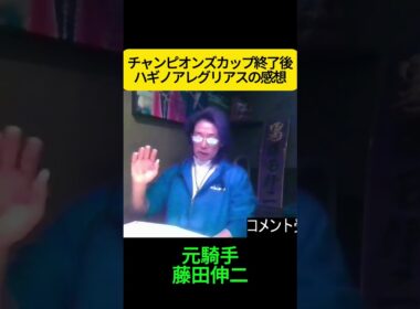 ハギノアレグリアス 終了後#藤田伸二 #チャンピオンズカップ #競馬  #チャンピオンズカップ2024