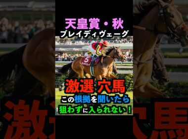 【天皇賞秋2025】激選穴馬推奨！ブレイディヴェーグを必ず押さえるべき理由！#天皇賞秋 #天皇賞秋2025 #ブレイディヴェーグ #ウマキんグ #うまログ #競馬予想tv #競馬予想 #shorts