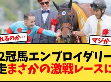 【次走報】2冠馬エンブロイダリー次走まさかの激戦レースに…【競馬反応集】