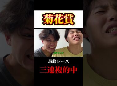 【菊花賞】最終レースで三連複的中！！#競馬 ##菊花賞 #菊花賞2025 #ルメール #川田将雅 #武豊 #戸崎圭太 #坂井瑠星 #エネルジコ #エリキング #ドゥラメンテ #キズナ