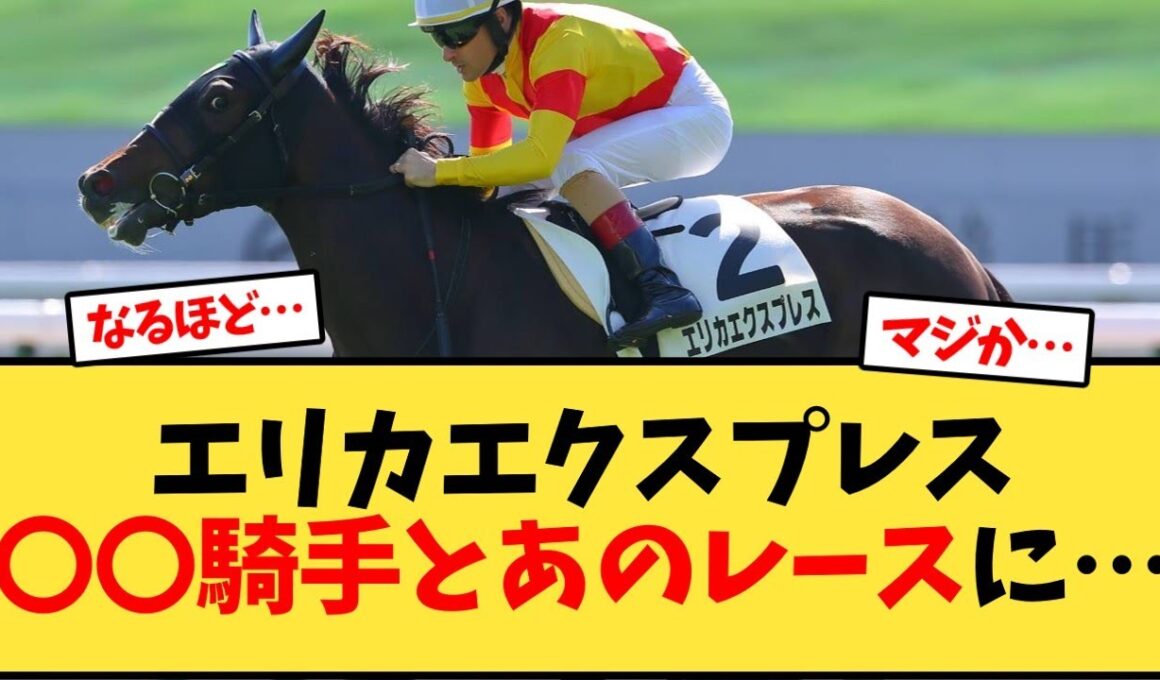 エリカエクスプレス〇〇騎手とあのレースに…【競馬反応集】