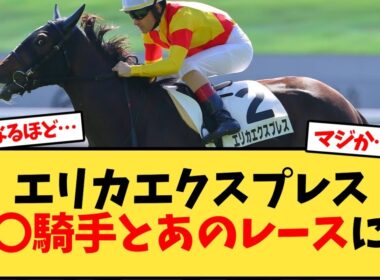 エリカエクスプレス〇〇騎手とあのレースに…【競馬反応集】