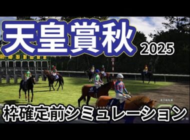 【天皇賞秋2025】枠確定前シミュレーション 伝統の秋盾に好メンバー集結、現時点でのデータを元にシミュレーション予想！  #3809
