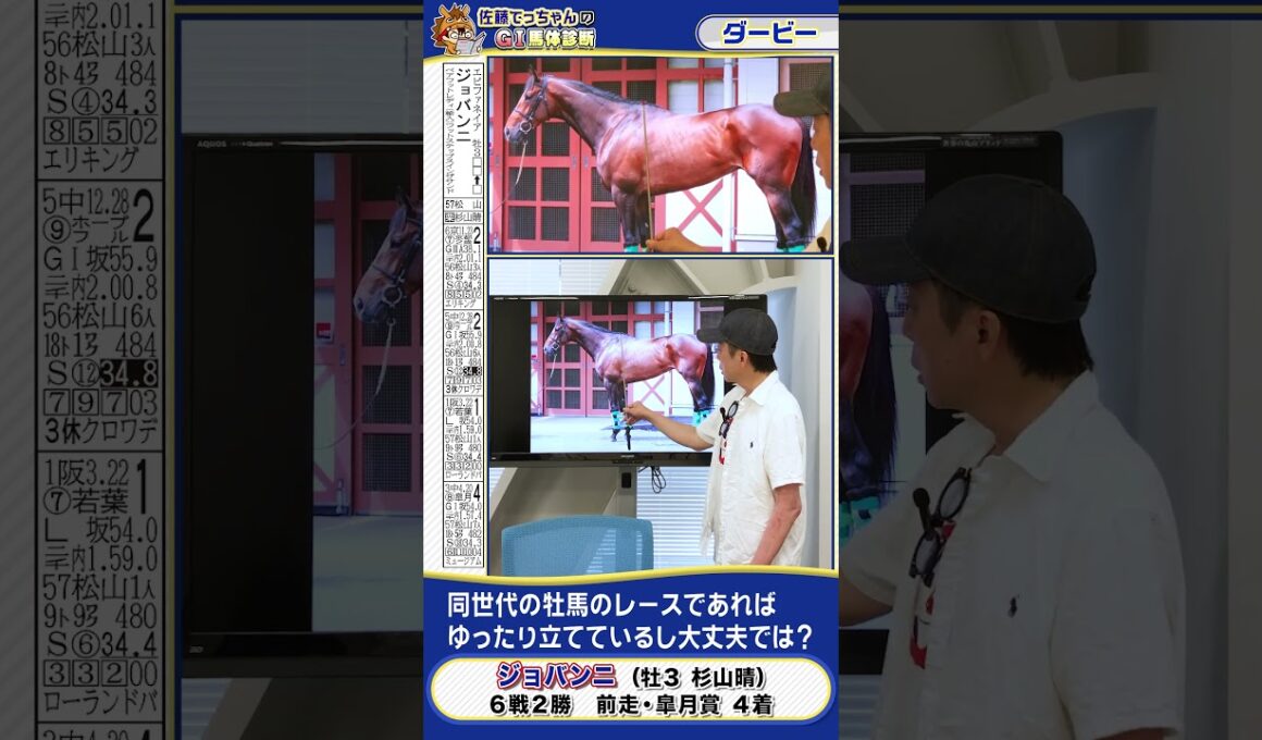 【2025年 ダービー】皐月賞４着ジョバンニの馬体診断　 #shorts #競馬 #予想