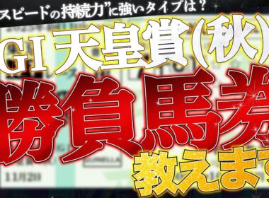 【天皇賞・秋2025予想】勝負馬券、教えます。
