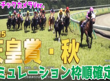 【天皇賞秋2025・予想】シミュレーション枠順確定版【ドラマチックカメラVer.】過去10年1番人気が7勝！4枠が圧倒的な勝率を誇る府中芝2000ｍ！様々なデータを駆使した予想をお届けする！！