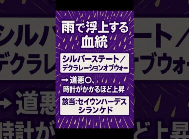 【天皇賞・秋2025】買ってはいけない血統が判明｜勝ち馬は“血の格差”で決まる…知らずに軸にすると危険です