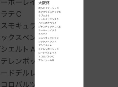 大阪杯調教全頭診断#中央競馬予想 #競馬予想 #競馬 #大阪杯#全頭診断