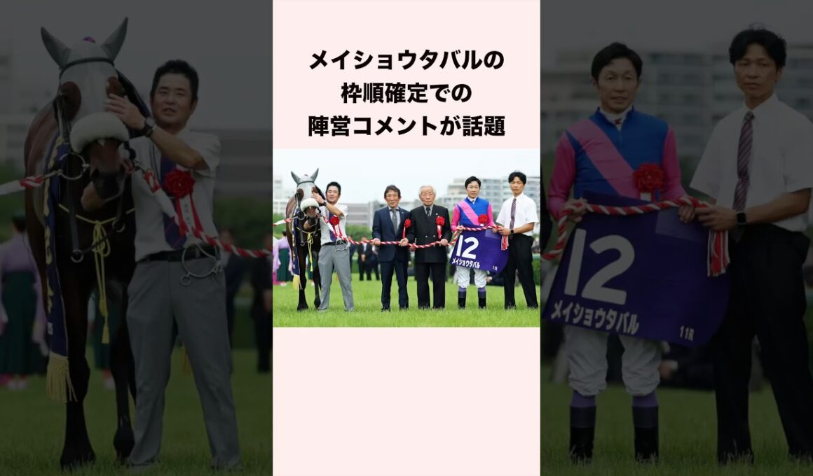 【天皇賞秋】メイショウタバルの枠順確定での陣営コメントが話題 #shorts #競馬 #競馬予想 #天皇賞秋 #ウマ娘