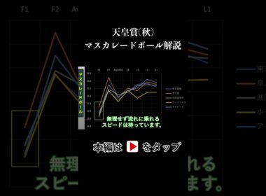 天皇賞(秋) ラップタイム分析【マスカレードボール編】