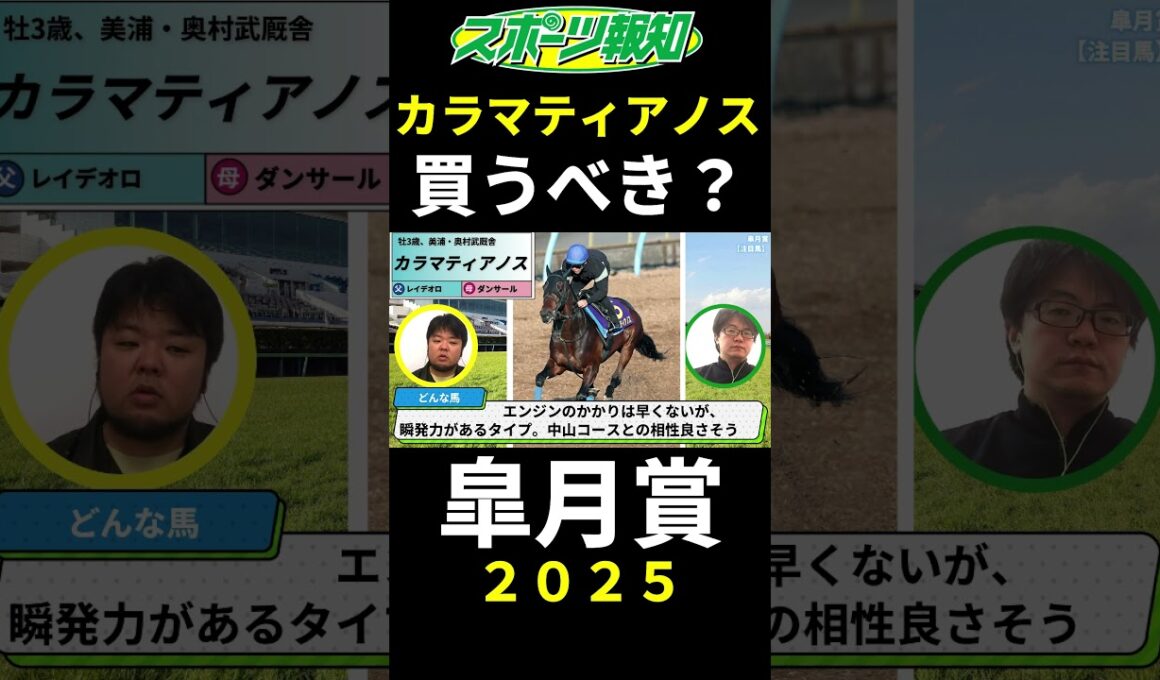 【皐月賞2025】カラマティアノスは買うべき？クロワデュノールのライバルを徹底検証
