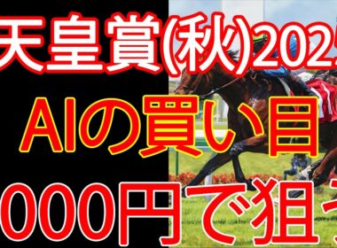 天皇賞（秋）2025 | 1000円で何を買う？AI×過去10年が出した結論