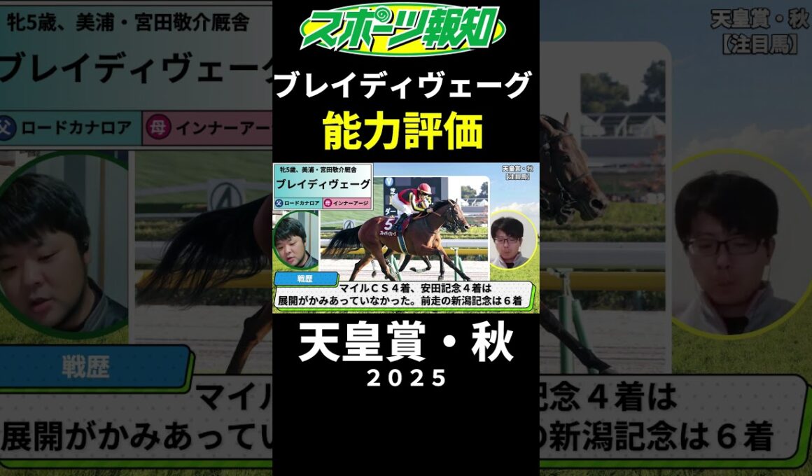 【天皇賞・秋2025】ブレイディヴェーグは買うべき？競馬記者が解説
