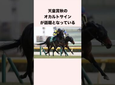 天皇賞秋のオカルト・サイン馬券が話題となっている #競馬 #競馬予想 #ウマ娘 #ザロイヤルファミリー #shorts