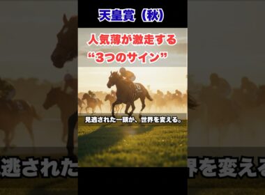 【天皇賞・秋2025】人気薄でも激走！穴馬を見抜く“3つの条件”とは？｜高配当を掴むデータと心理戦【競馬予想】#天皇賞秋2025 #競馬予想 #穴馬 #競馬 #競馬ファン #天皇賞秋予想