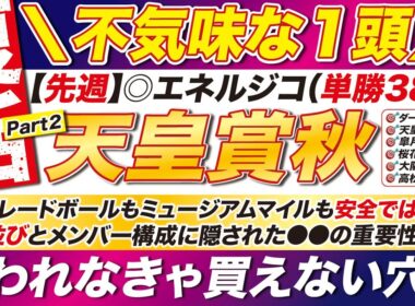 🎯先週の38万に続け!!→【天皇賞秋2025予想】マスカレードボールも、ミュージアムマイルも安全ではない？枠の並びに隠された●●の重要性とは？言われなきゃ買えない穴馬