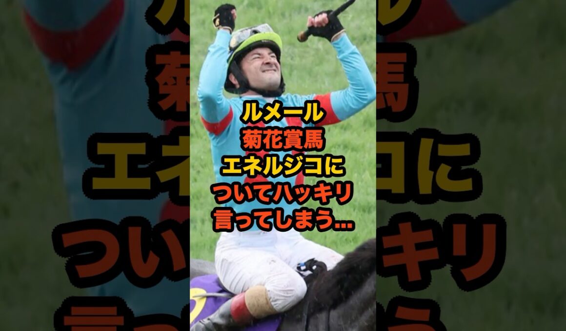 ルメールが菊花賞3連覇の裏で語った“本音”が熱すぎた… #ルメール #菊花賞 #エネルジコ #競馬