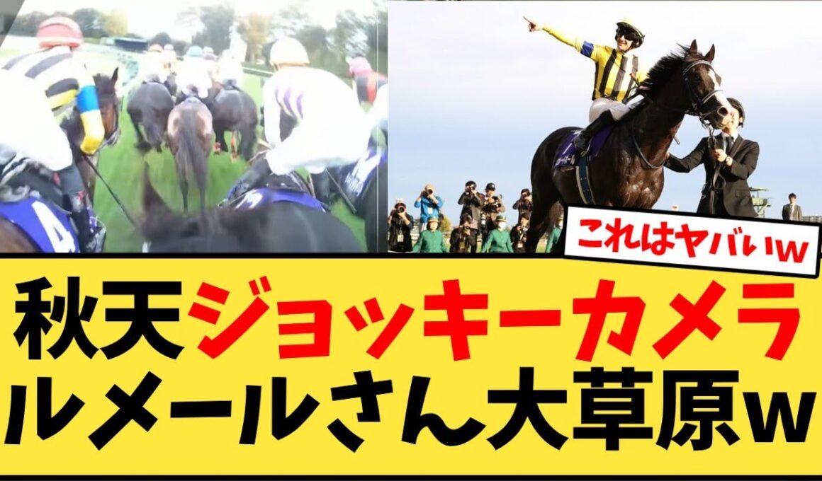 【天皇賞秋】ジョッキーカメラのルメールさん大草原w【競馬反応集】