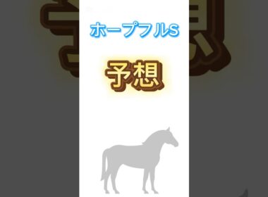 #ホープフルステークス の予想です。#クロワデュノール が本命で前走、新馬戦と強い勝ち方をしていて注目です‼️#ホープフルs #ホープフルステークス2024 #競馬予想 #競馬 #ホープフルs2024