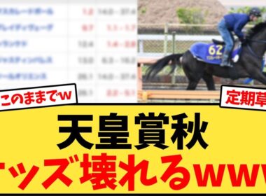 【天皇賞秋】天皇賞秋オッズ壊れるwww【競馬反応集】